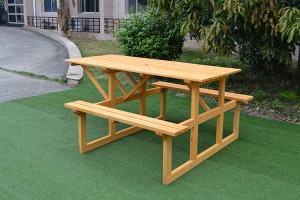 Hot Sale Wood Simple Design Garden Furniture Table Chair 