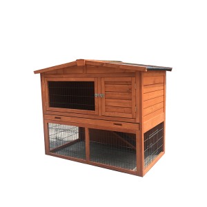 Animal Habitat Indoor Wooden ferplast cottage mini Rabbit Hutch With Large Run